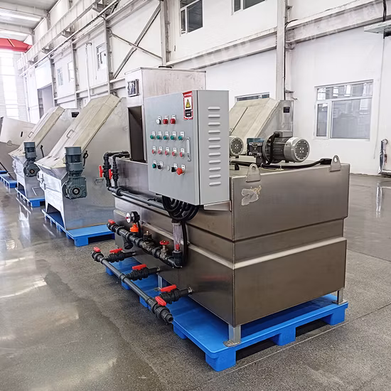 Sistema de dosagem de mistura química automática de estação de tratamento de águas residuais